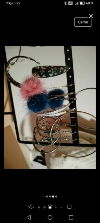 Pendientes largos fiesta plateados