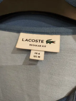 Polo Lacoste Azul Claro