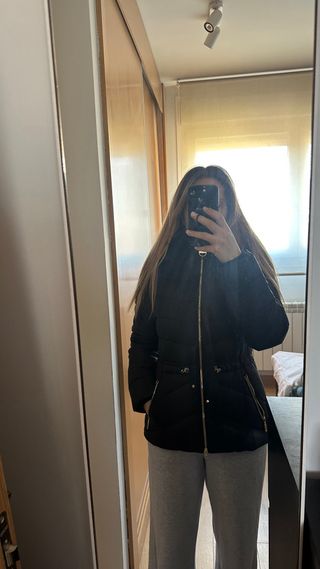 Plumas Barbour Negro