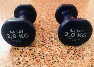 Pack 2 mancuernas de 2 kg de Decathlon