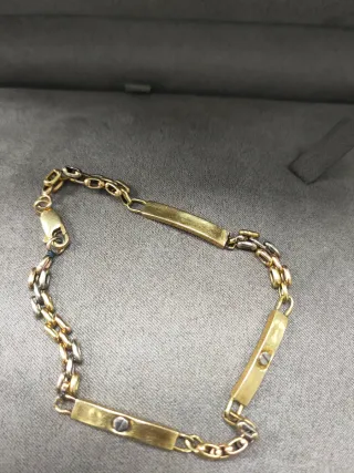 Pulsera esclava oro 18k