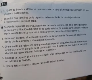 Faro/ Foco LED Busch+Müller IQ-XM E