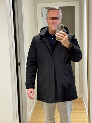 Parka Álvaro Moreno Negra Talla XL