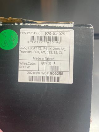 Amortiguador Fox Float X2 185x55