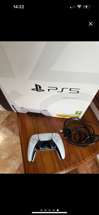 Playstation 5 lector de disco con mando y caja