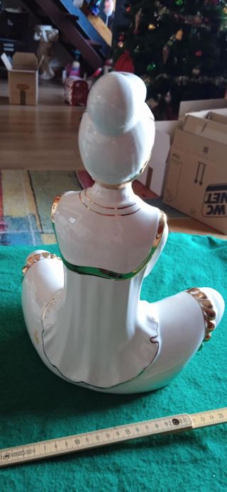 Statuetta Cinese Porcellana Dorata