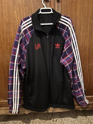 Chaqueta Korn x Adidas Talla M Reversible