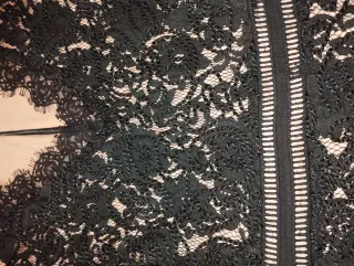 Vestido Negro Encaje Fiesta T M+