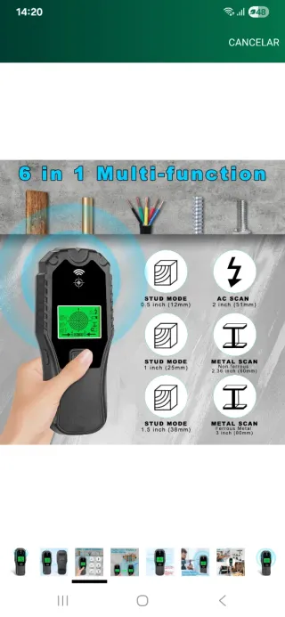 T10 Detector de metales y cables