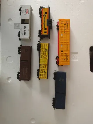 Lote 6 Vagones Americanos HO