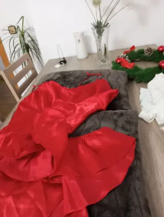 Conjunto lencería rojo Nochevieja