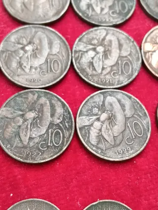 Lotto di monete antiche italiane inizio XX secolo