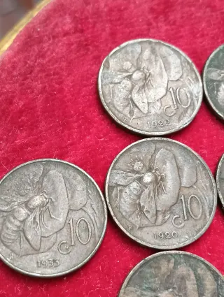 Lotto di monete antiche italiane inizio XX secolo
