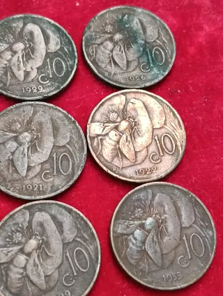 Lotto di monete antiche italiane inizio XX secolo