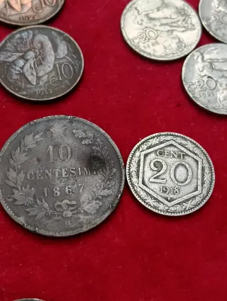 Lotto di monete antiche italiane inizio XX secolo
