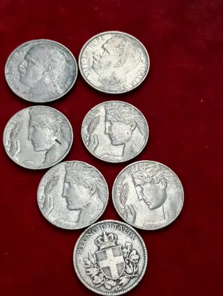 Lotto di monete antiche italiane inizio XX secolo