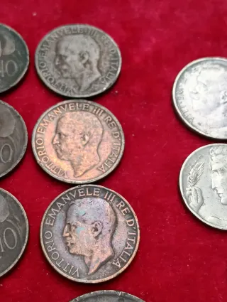 Lotto di monete antiche italiane inizio XX secolo