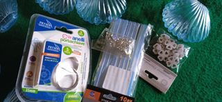 Kit per bomboniere: anelli portachiavi e colla