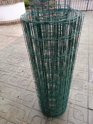 Valla Jardín Electrosoldada Acero Verde