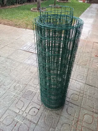 Valla Jardín Electrosoldada Acero Verde