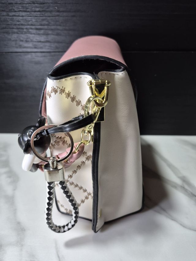 Bolso Cubo Chic Rosa con Osito