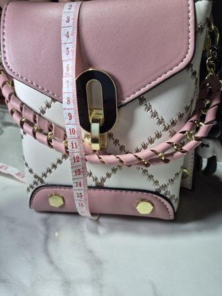 Bolso Cubo Chic Rosa con Osito