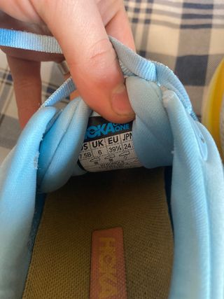 Hoka Calzado Azul y Amarillo