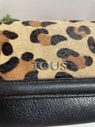 Cartera Tous Piel Leopardo y Negra