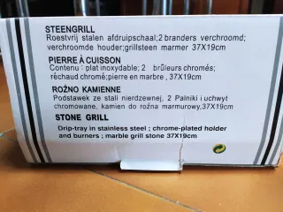 Griglia pietra ollare con 2 fornellini