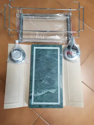 Griglia pietra ollare con 2 fornellini