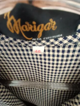 Vestido de mujer a cuadros blanco y negro