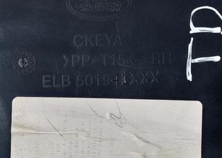 Guarnecido land rover 116881 elb501941xxx range