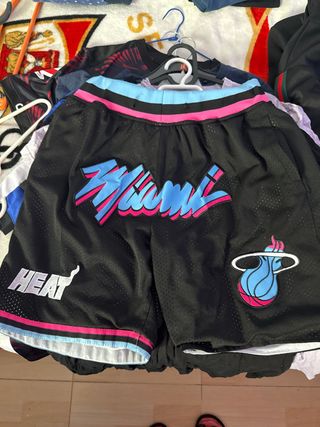 Calzonas Miami Heat Negras y Rosas