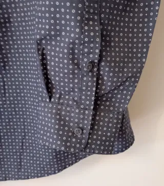 Camicia uomo fantasia grigia 4XL