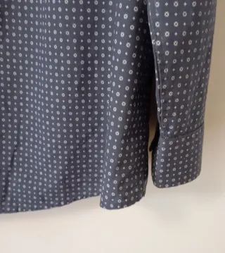 Camicia uomo fantasia grigia 4XL