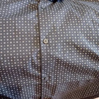 Camicia uomo fantasia grigia 4XL