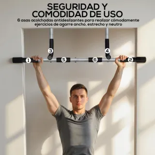 Barra de dominadas para puerta