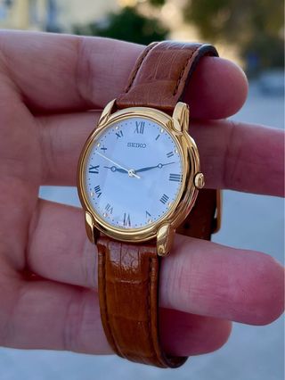 Reloj Seiko Quartz Vintage Nuevo GOLD *Año 1995*