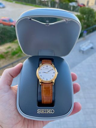 Reloj Seiko Quartz Vintage Nuevo GOLD *Año 1995*