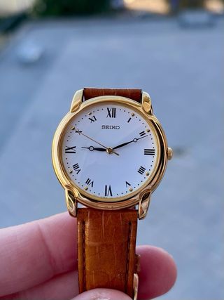 Reloj Seiko Quartz Vintage Nuevo GOLD *Año 1995*