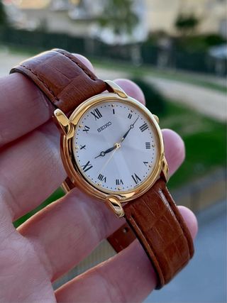 Reloj Seiko Quartz Vintage Nuevo GOLD *Año 1995*