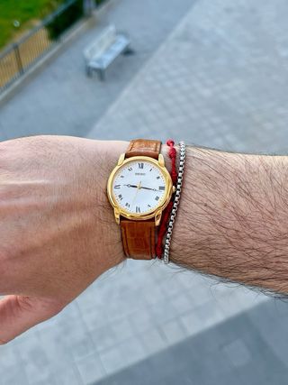 Reloj Seiko Quartz Vintage Nuevo GOLD *Año 1995*