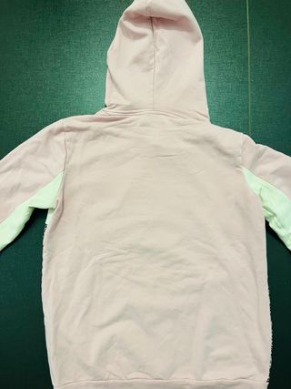 Felpa Kappa con cappuccio rosa e stampa