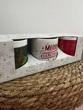 Set 3 Candele Profumate Vaniglia Natale