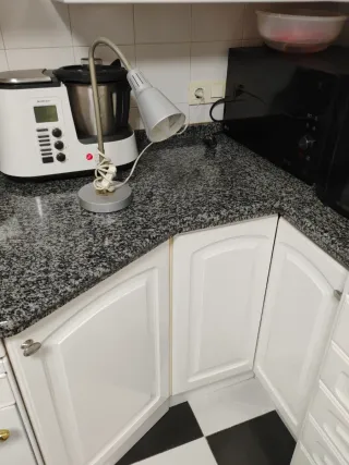 Lamparita de estudio gris metal