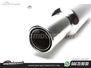 SILENCIOSO UNIVERSAL SALIDA REDONDA DOBLE 100MM