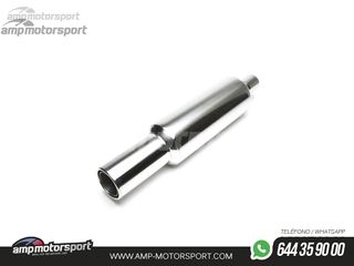 SILENCIOSO UNIVERSAL SALIDA REDONDA DOBLE 100MM