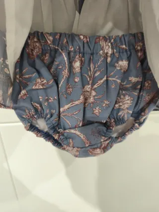 Vestido y braguita bebé SARDON floral