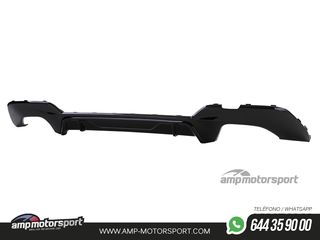 DIFUSOR TRASERO PARA BMW SERIE 3 G20 G21 + COLAS DOBLES NEGRAS