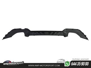 DIFUSOR TRASERO PARA BMW SERIE 3 G20 G21 + COLAS DOBLES NEGRAS